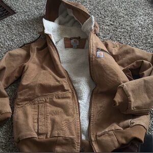 Carhartt Tan Sherpa-Lined Jacket